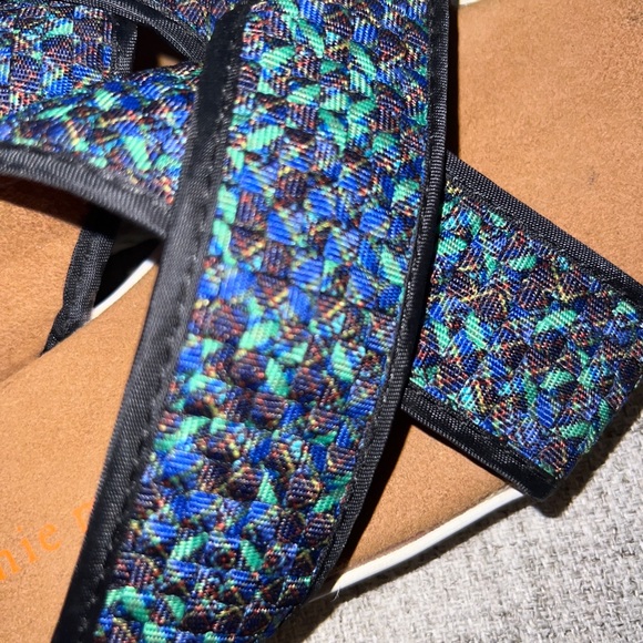 Bernie Mev Crisscross Sandals- Women's EU 37 Blue Green - Picture 7 of 9